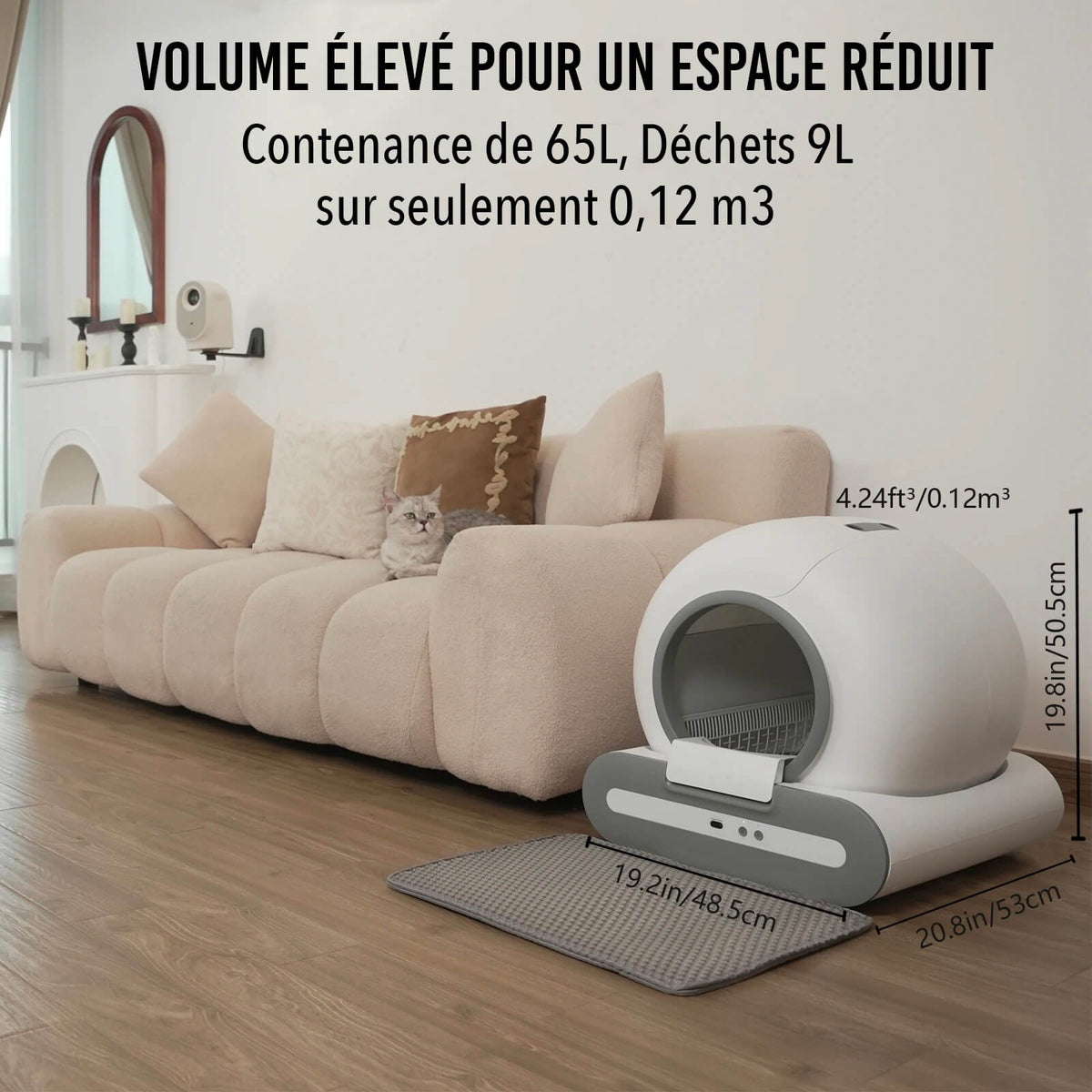 Bac à Litière Autonettoyante PureSense™