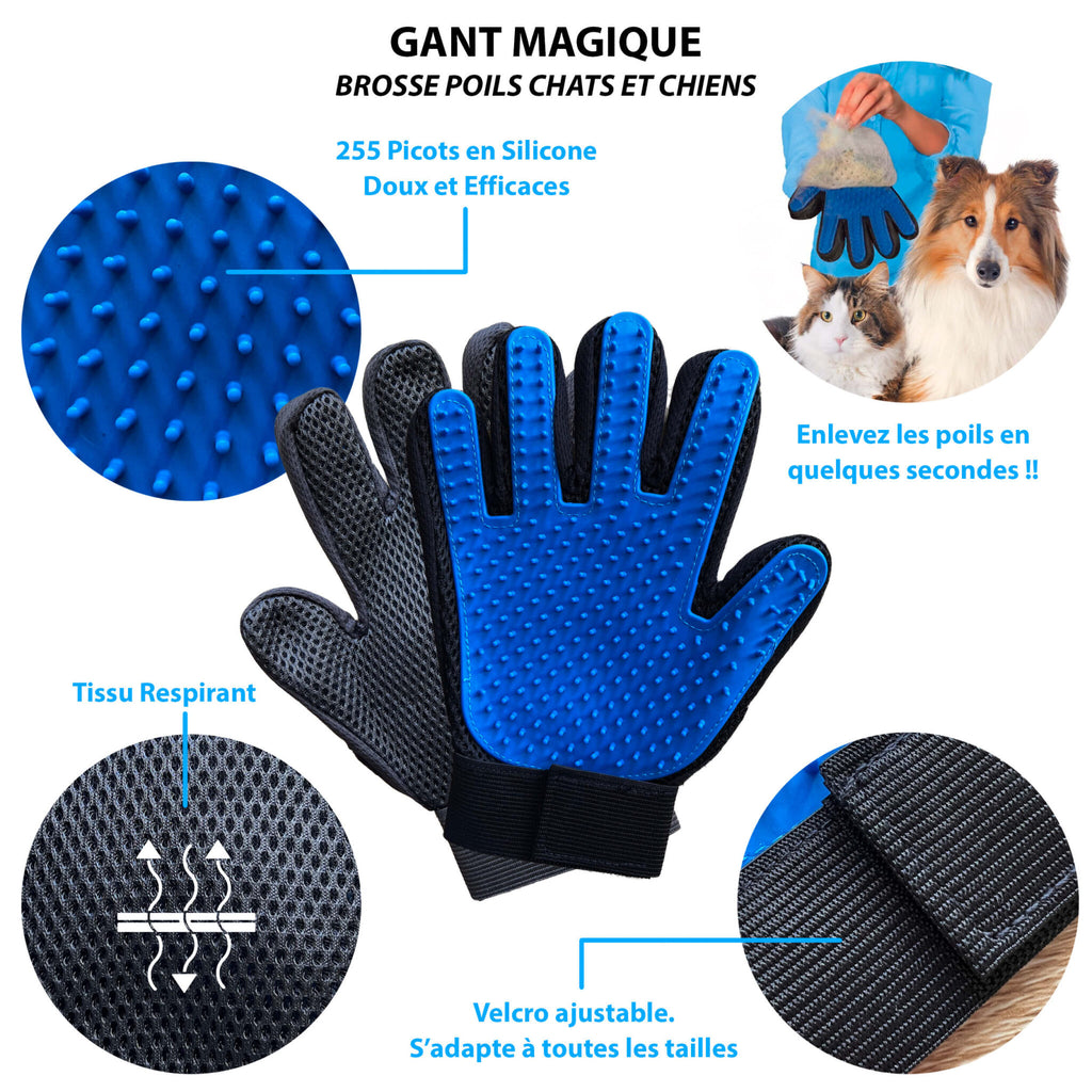 gant brosse poil